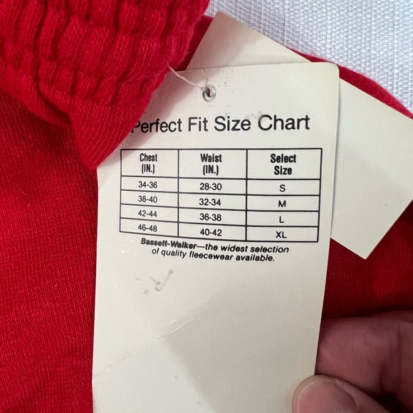 Vintage Bassett Walker red sweatpants NOS size S - Picture 4 of 7
